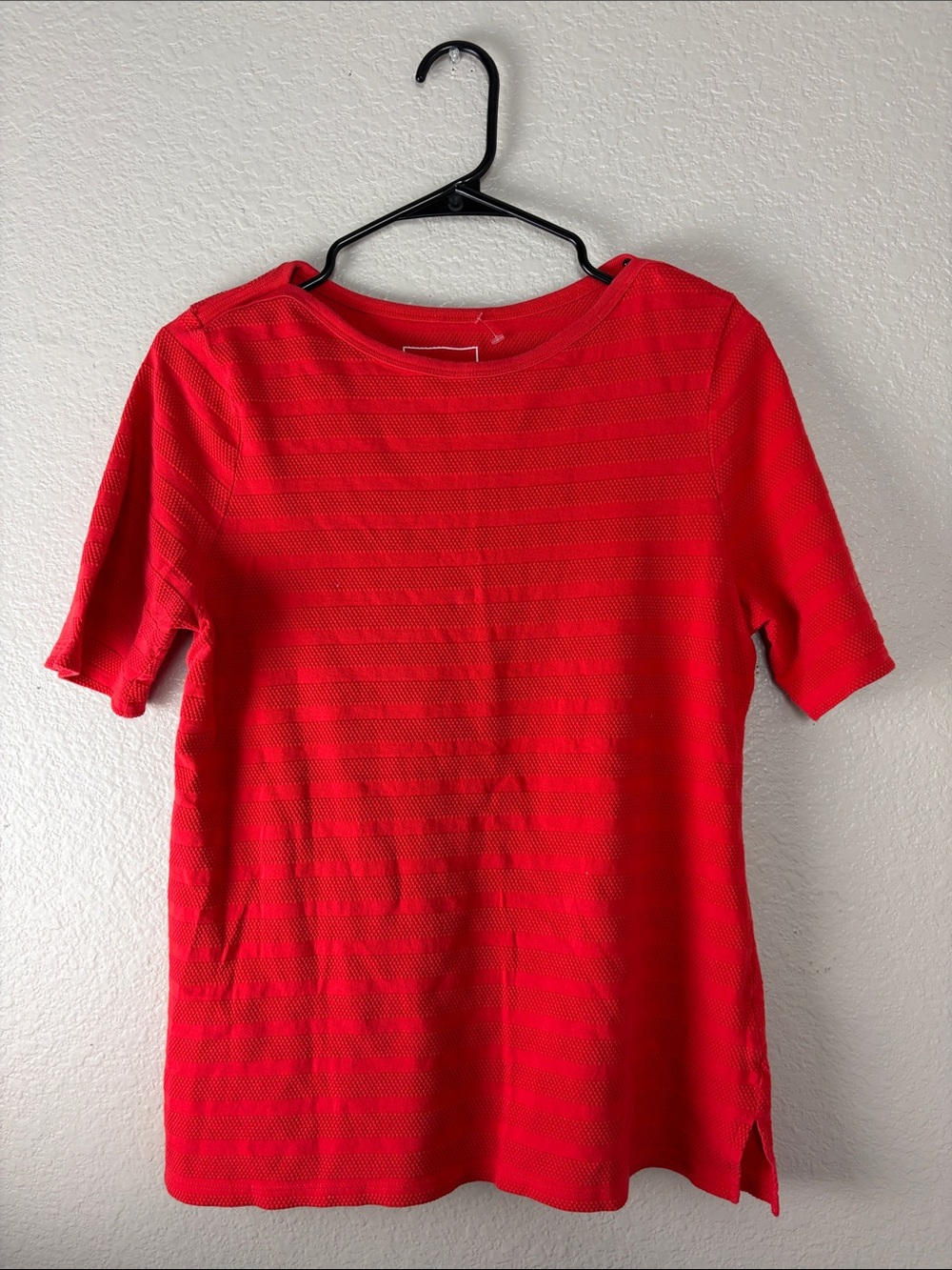 Charter Club Red stripe Pima Cotton Shirt (L)
